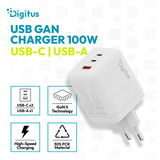 Digitus Cargador USB GaN 100W, 2x USB-C, 1x USB-A 