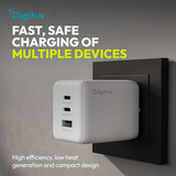 Digitus Cargador USB GaN 100W, 2x USB-C, 1x USB-A 