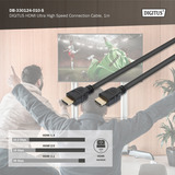 Digitus DB-330124-010-S, Cable negro