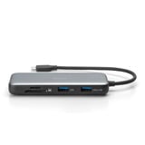 Digitus Estación de acoplamiento USB-C de 7 puertos gris/Negro