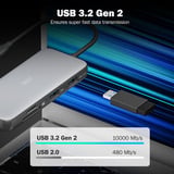 Digitus Estación de acoplamiento USB-C de 7 puertos gris/Negro