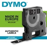 Dymo D1 - Etiquetas estándar - Blanco sobre negro - 19mm x 7m, Cinta de escritura Blanco sobre negro, Poliéster, Bélgica, -18 - 90 °C, DYMO, LabelManager, LabelWriter 450 DUO