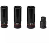 EINHELL Atornillador de impacto profesional a batería IMPAXXO 18/400, 1/2", 18 Voltios, Tornillo de percusión rojo/Negro