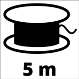 EINHELL GE-CT 18/28 Li-Solo 28 cm Batería Negro, Rojo, Cortabordes rojo/Negro, Cortabordes, 28 cm, Empuñadura en D, 1,6 mm, 5 m, 8000 RPM