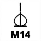 EINHELL Mezclador de mortero para pintura TC-MX 1400-2E, Agitador rojo/Negro