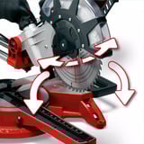 EINHELL TC-SM 2534/1 Dual, Sierras de corte a inglete y a bisel rojo/Negro