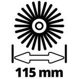 Einhell PICOBELLA 1400 RPM Batería, Eliminador de malas hierbas rojo/Negro, 1400 RPM, 11,5 cm, 21,5 cm, Rojo, Batería, 4,1 kg