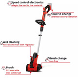 Einhell PICOBELLA 1400 RPM Batería, Máquinas barredoras rojo/Negro, 1400 RPM, 11,5 cm, 21,5 cm, Rojo, Batería, 4,1 kg