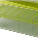 Emsa CLIP & GO XL Táper 1,3 L Verde, Transparente 1 pieza(s), Caja de almuerzo transparente/Verde, Táper, Adulto, Verde, Transparente, Monocromo, Plaza, Alemania