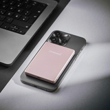 Intenso Powerbank inalámbrico magnético MW5000 Rosé, Banco de potencia rosa