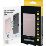 Intenso Powerbank inalámbrico magnético MW5000 Rosé, Banco de potencia rosa