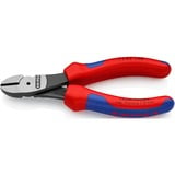 KNIPEX 74 02 140 alicate Alicates de corte diagonal rojo, Alicates de corte diagonal, Acero cromo vanadio, De plástico, Azul/Rojo, 14 cm, 157 g