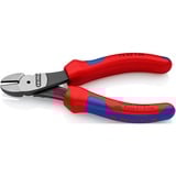 KNIPEX 74 02 140 alicate Alicates de corte diagonal rojo, Alicates de corte diagonal, Acero cromo vanadio, De plástico, Azul/Rojo, 14 cm, 157 g