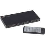Lindy Matriz HDMI 4x4 4K60, Splitter HDMI negro