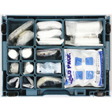 Makita Kit de primeros auxilios en el organizador MAKPAC P-84919 azul/Transparente