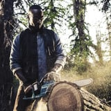 Makita Motosierra a batería DUC353PG4, 36 voltios (2x18V) azul/Negro