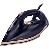 Philips Azur GC4909/60 Plancha de vapor, Plancha a vapor negro/Dorado, Plancha a vapor, Suela SteamGlide Elite, 3 m, 250 g/min, Negro, Oro, 55 g/min