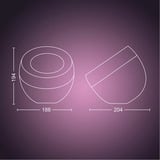 Philips Hue Lámpara de mesa White & Color Ambiance Iris Edición Especial, Luz de LED blanco