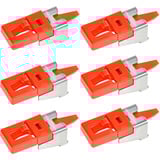 SMARTKEEPER ESSENTIAL LAN Cable Grip, 6 piezas, Soporte rojo