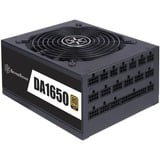 SilverStone DA1650 unidad de fuente de alimentación 1650 W 20-pin ATX 2U Negro, Fuente de alimentación de PC negro, 1650 W, 90 - 264 V, 43 - 63 Hz, Activo, 130 W, 1650 W