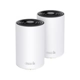 TP-Link Deco XE75 Tribanda (2.4 GHz / 5 GHz / 6 GHz) Wi-Fi 6E (802.11ax) Blanco 3 Interno, Enrutador de malla blanco, Blanco, Interno, 510 m², Tribanda (2.4 GHz / 5 GHz / 6 GHz), Wi-Fi 6E (802.11ax), 802.11a, 802.11b, 802.11g, Wi-Fi 4 (802.11n), Wi-Fi 5 (802.11ac), Wi-Fi 6 (802.11ax), Wi-Fi 6E...