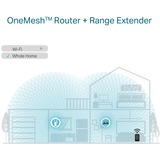 TP-Link RE605X ampliador de red Repetidor de red Blanco 10, 100, 1000 Mbit/s blanco, Repetidor de red, 1201 Mbit/s, 10,100,1000 Mbit/s, Windows 10, Windows 2000, Windows 7, Windows 8, Windows 8.1, Windows 98SE, Windows NT, Windows..., Externo, 10/100/1000Base-T(X)