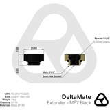 Thermal Grizzly DeltaMate Extender - MF7, Conexión negro