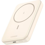 UGREEN 25208 batería externa 10000 mAh Cargador inalámbrico Beige, Banco de potencia blanco, 10000 mAh, Power Delivery 3.0, Cargador inalámbrico, Beige