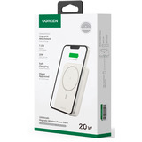 UGREEN 25208 batería externa 10000 mAh Cargador inalámbrico Beige, Banco de potencia blanco, 10000 mAh, Power Delivery 3.0, Cargador inalámbrico, Beige