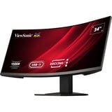 ViewSonic Display VG3419C pantalla para PC 86,4 cm (34") 3440 x 1440 Pixeles UltraWide Quad HD LED Negro, Monitor LED negro (mate), 86,4 cm (34"), 3440 x 1440 Pixeles, UltraWide Quad HD, LED, 3,5 ms, Negro