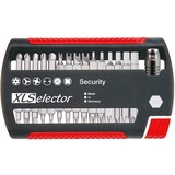 Wiha Juego de puntas XLSelector Security, 31 piezas, Conjuntos de bits negro/Rojo