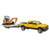 bruder RAM Rental Service con mini excavadora, Automóvil de construcción 