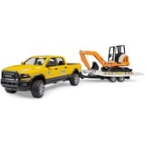 bruder RAM Rental Service con mini excavadora, Automóvil de construcción 