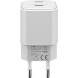 goobay Cargador rápido dual USB-C Nano, PD, GaN, 35 vatios blanco