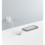 goobay Cargador rápido dual USB-C Nano, PD, GaN, 35 vatios blanco