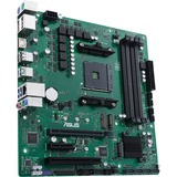 ASUS PRO B550M-C/CSM AMD B550 Zócalo AM4 micro ATX, Placa base verde/Negro, AMD, Zócalo AM4, AMD Athlon, AMD Ryzen™ 3, AMD Ryzen™ 5, AMD Ryzen™ 7, 3rd Generation AMD Ryzen™ 9, DDR4-SDRAM, 128 GB, DIMM