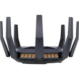 ASUS RT-AX89X AX6000 AiMesh router inalámbrico Ethernet Doble banda (2,4 GHz / 5 GHz) Negro negro/Dorado, Wi-Fi 6 (802.11ax), Doble banda (2,4 GHz / 5 GHz), Ethernet, 3G, Negro, Router de sobremesa