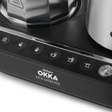 Arzum OK0027, Cafetera de moka cromado/Negro
