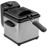 Bestron AF100S, Freidora acero fino/Negro