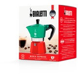 Bialetti 5322 Encimera Cafetera de filtro 0,13 L, Cafetera espresso verde/Rojo, Cafetera de filtro, 0,13 L, De café molido, Verde, Rojo