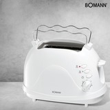 Bomann TA 246 CB 2 rebanada(s) 700 W Blanco, Tostadora blanco, 2 rebanada(s), Blanco, 700 W, 230 V, 50 Hz, 285 mm
