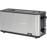 Braun HT 1610 BK, Tostadora acero fino/Negro