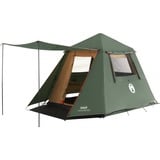 Coleman FastPitch Forest Lodge 4, 2212625, Tienda de campaña verde oscuro/Beige