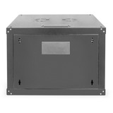 Digitus Carcasa de pared de la serie Unique - 600 x 600 mm (an. x pr.), Armario IT negro, Bastidor de pared, 7U, 100 kg, Bloqueo del teclado, Rieles de rack, Negro
