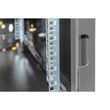 Digitus Carcasa de pared de la serie Unique - 600 x 600 mm (an. x pr.), Armario IT negro, Bastidor de pared, 7U, 100 kg, Bloqueo del teclado, Rieles de rack, Negro