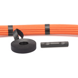 Digitus Cinta de velcro para cableado estructurado, rollo de 10 metros, Guía para cable negro