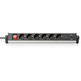 Digitus DA-70624, Regleta plateado/Negro