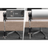 Digitus DA-70624, Regleta plateado/Negro