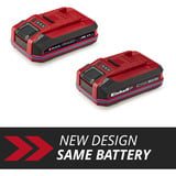 EINHELL Akku Power-X-Change Plus 18Volt 4,0Ah SEALED, Batería rojo/Negro