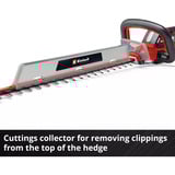 EINHELL Tijera de setos profesional a batería GP-CH 18/61 Li BL-Solo, 18 Voltios, Cortasetos rojo/Negro